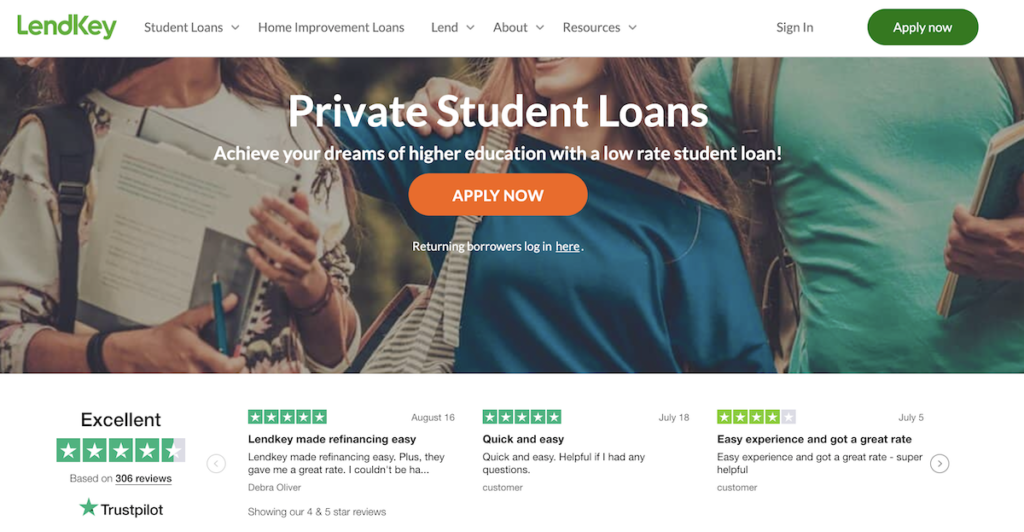 LendKey private student loans