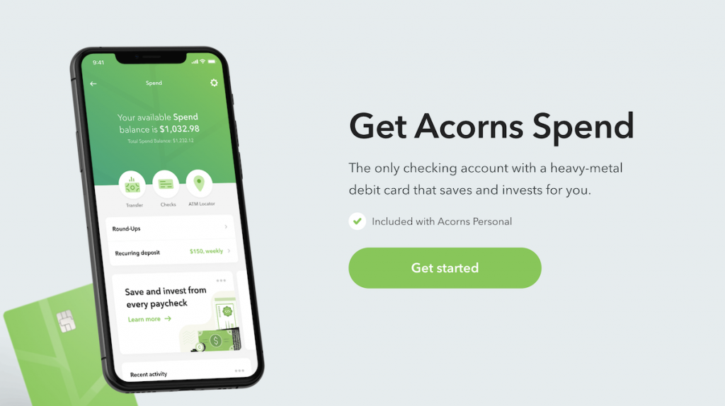acorns spend