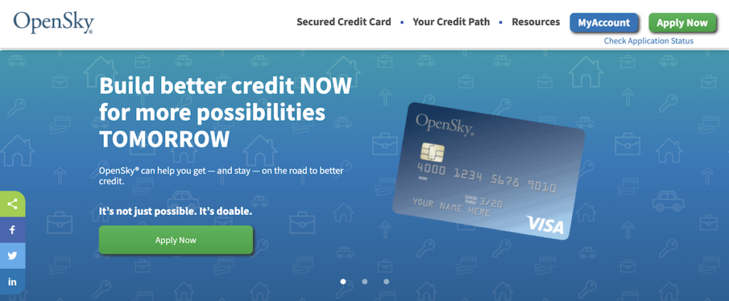 opensky secured visa credit card