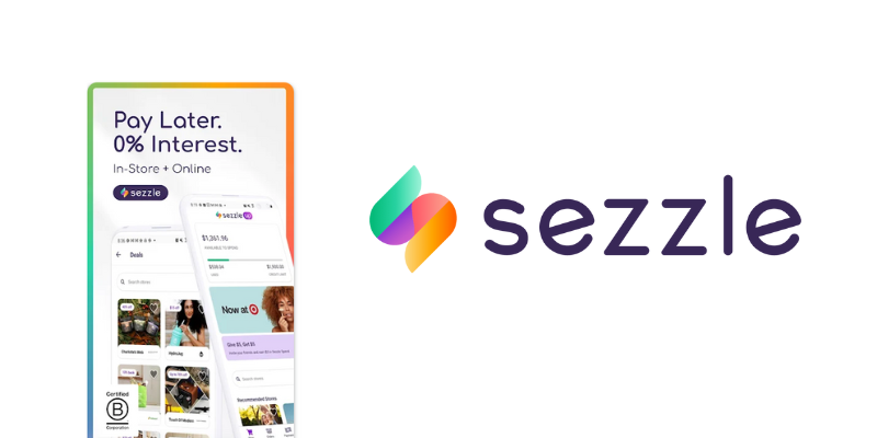 sezzle buy now pay later app